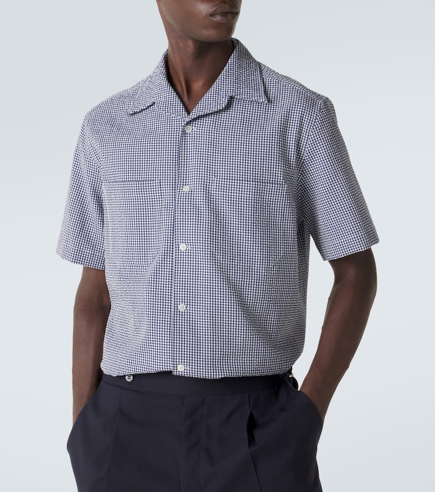 Gingham cotton shirt