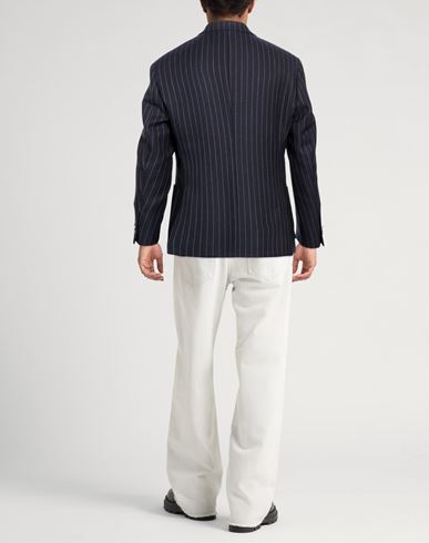 Man Blazer Blue Size 40 Virgin Wool