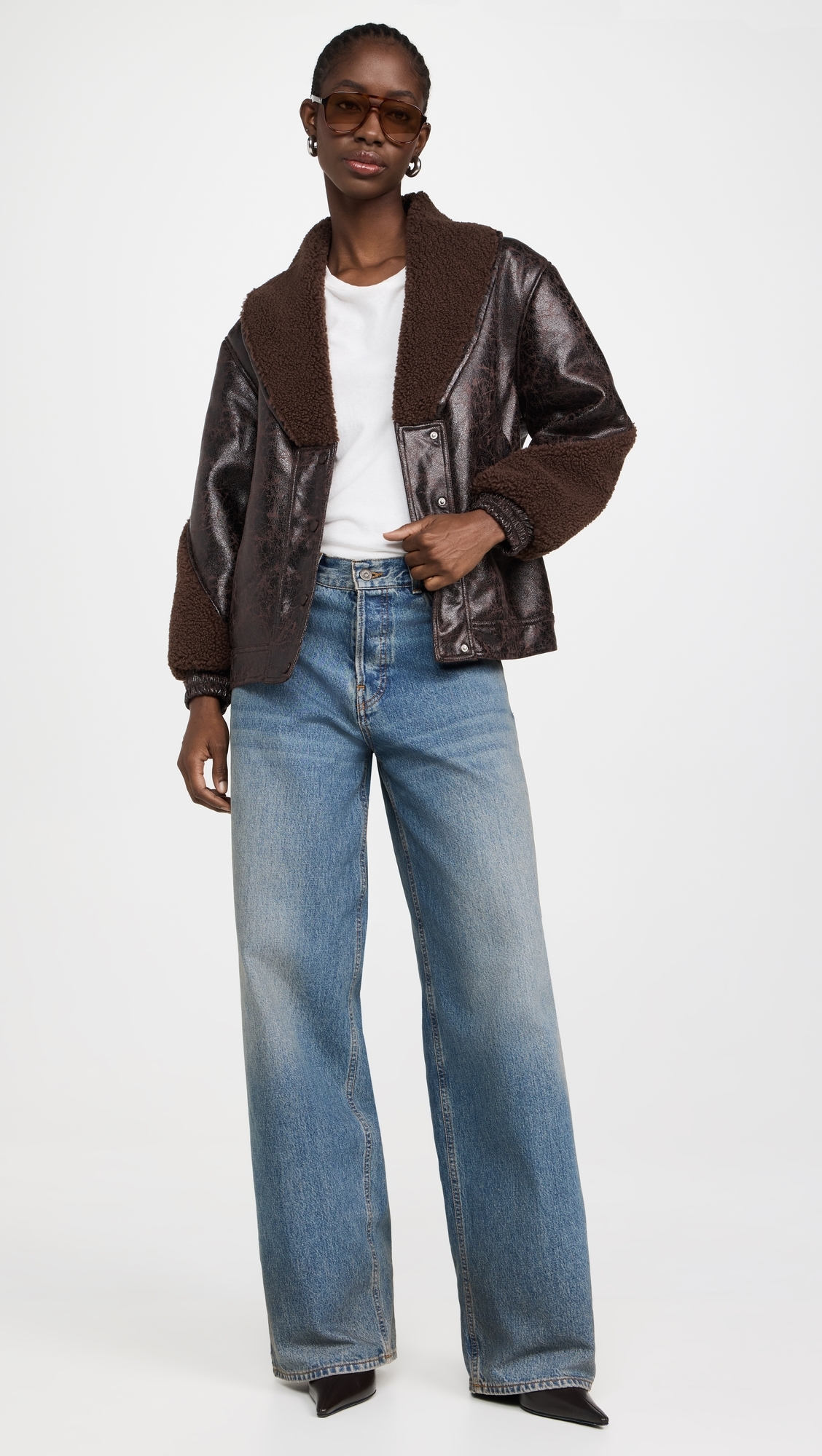 BLANKNYC 여성 Sweet Talker Bomber Jacket Brown Combo