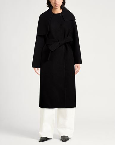 Woman Coat Black Size 0 Virgin Wool