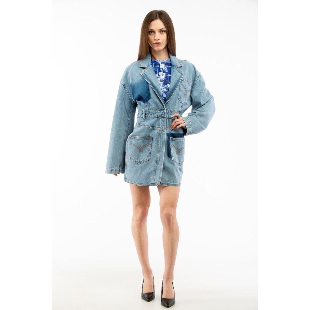 Cotton Denim Jacket — Blue