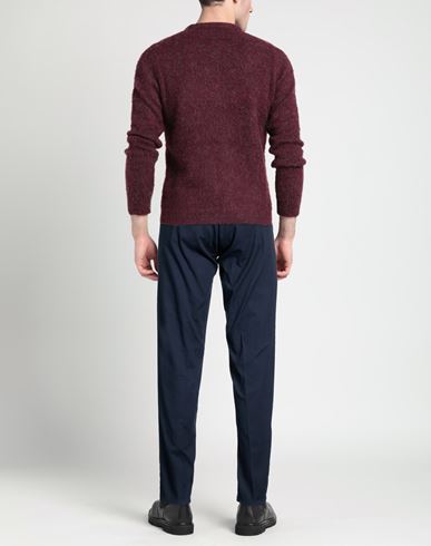 Man Pants Navy Size 40 Cotton, Elastane