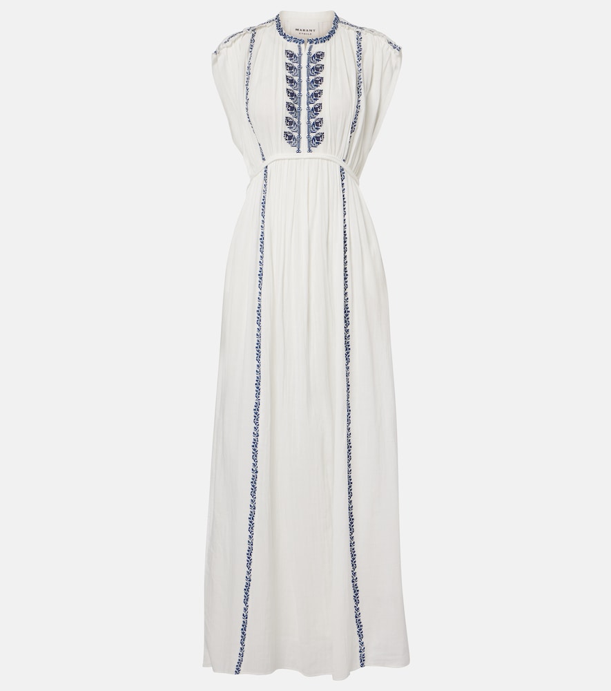 Liviane embroidered cotton maxi dress