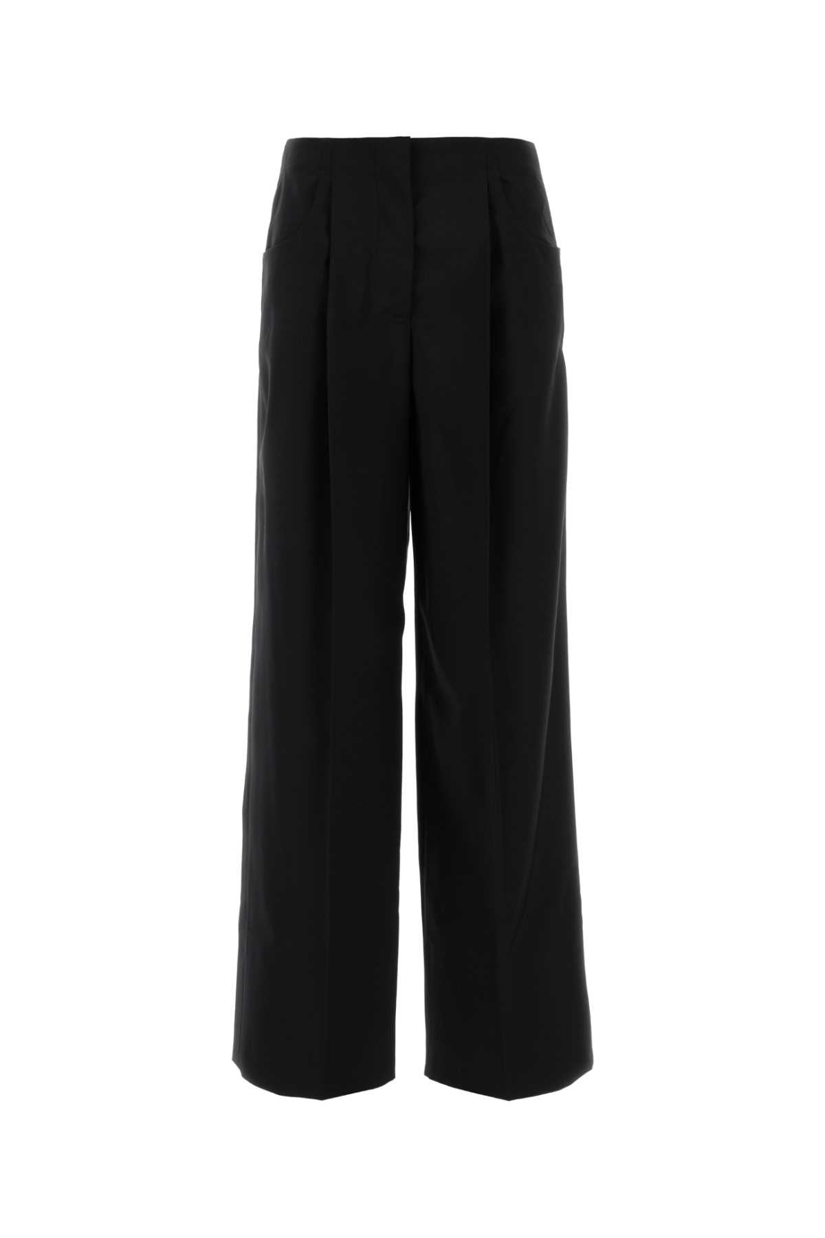 Wool Trousers — Black