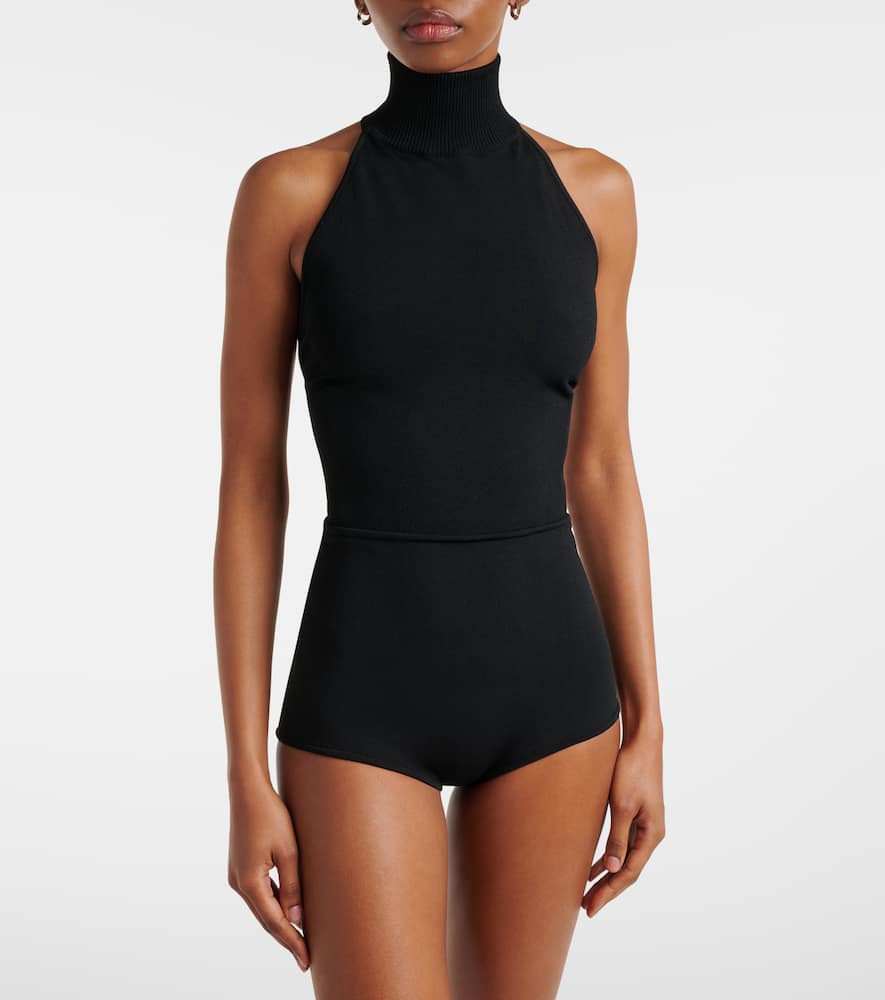 Apogeo knitted turtleneck bodysuit