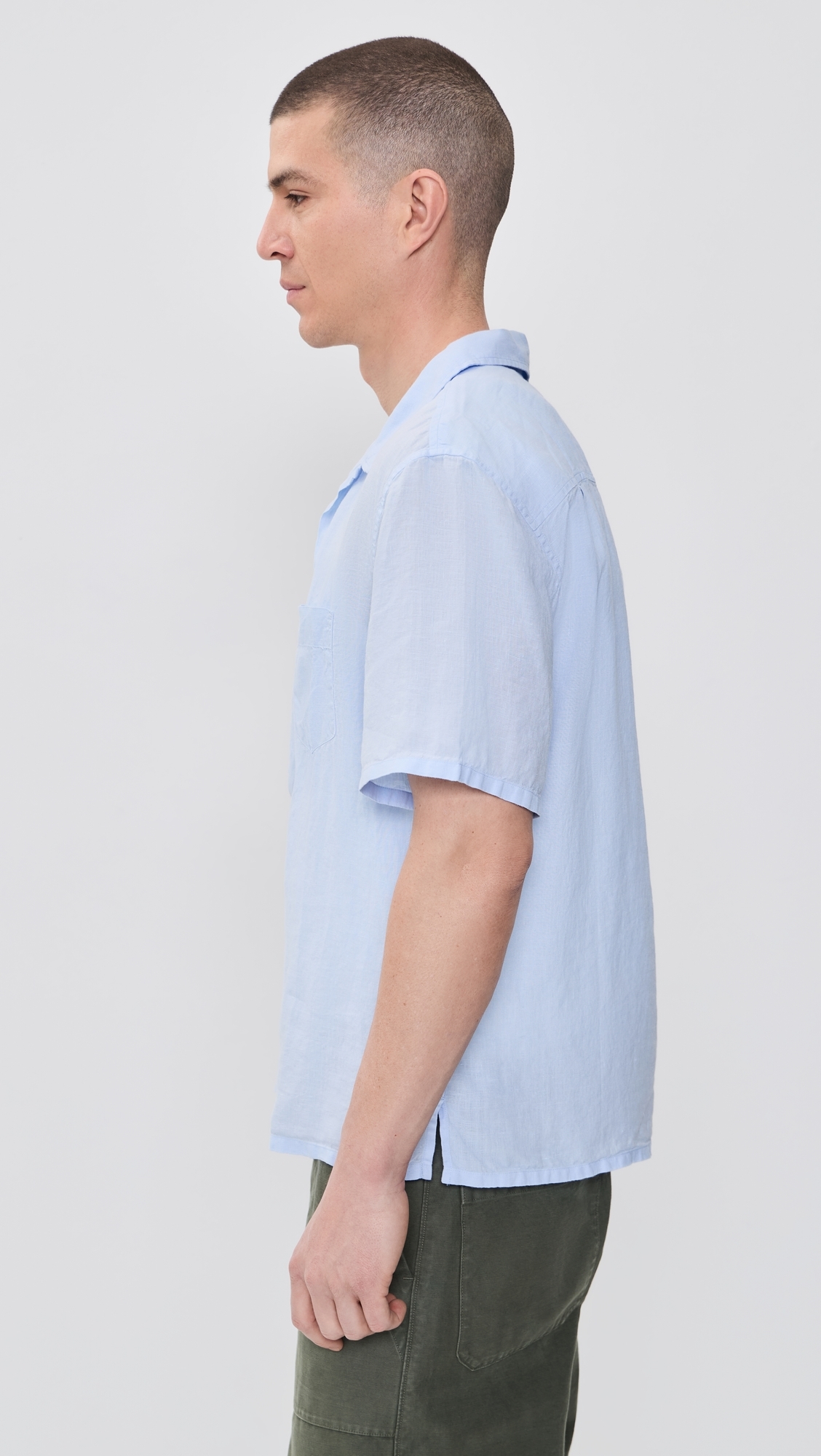 Marina Linen Shirt Sky