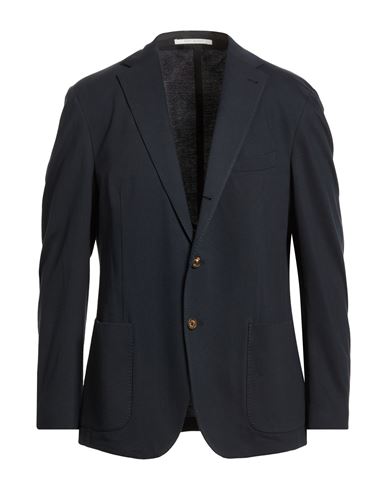 Man Blazer Midnight blue Size 44 Cotton