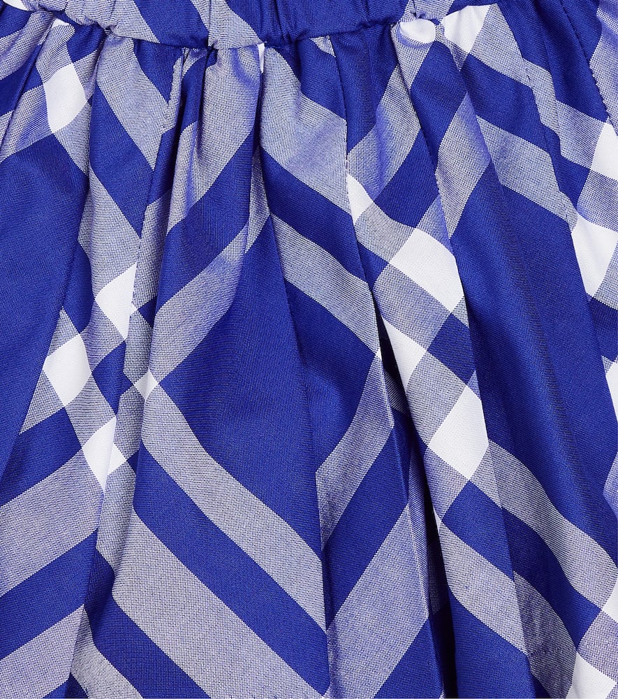 Burberry Kids Baby checked pleated cotton skirt