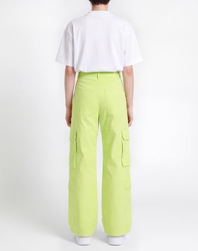 Woman Pants Lime green Size 2 Cotton, Elastane
