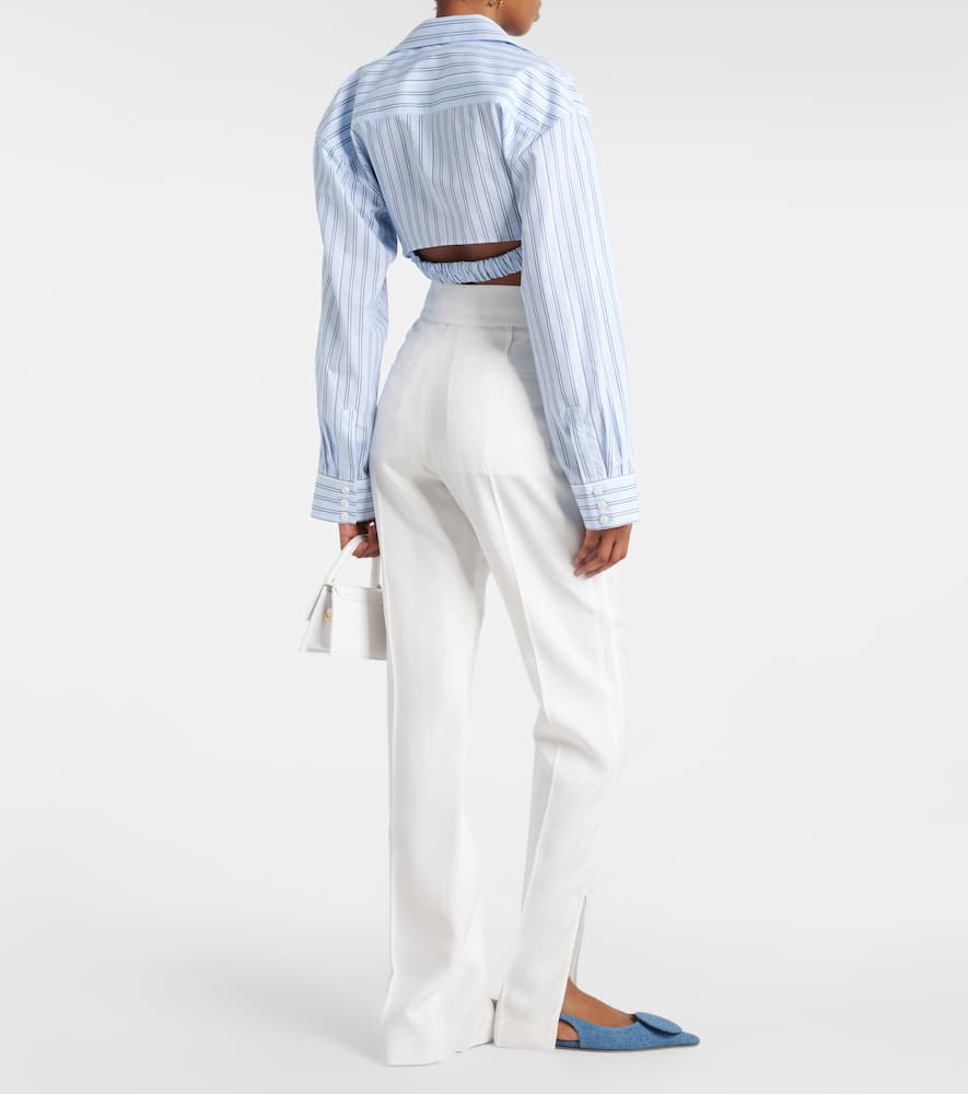 La Chemise Bahia Courte striped cotton top