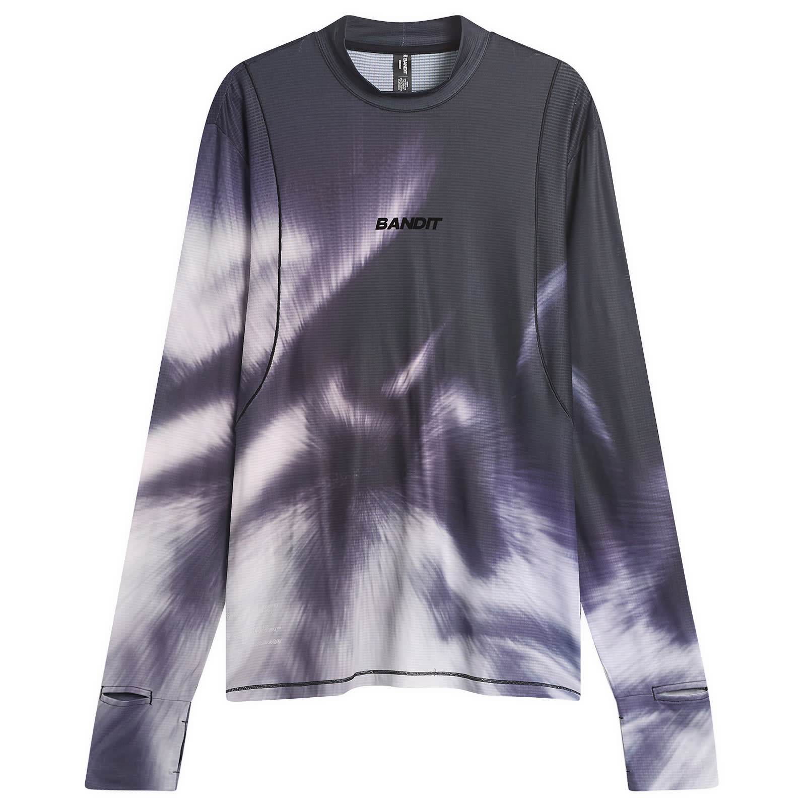 Men's Aura Grid Mockneck Long Sleeve Haze Multi