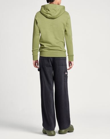 Man Sweatshirt Sage green Size L Cotton, Polyester