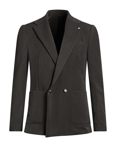 Man Blazer Charcoal Size 42 Polyester, Viscose, Elastane