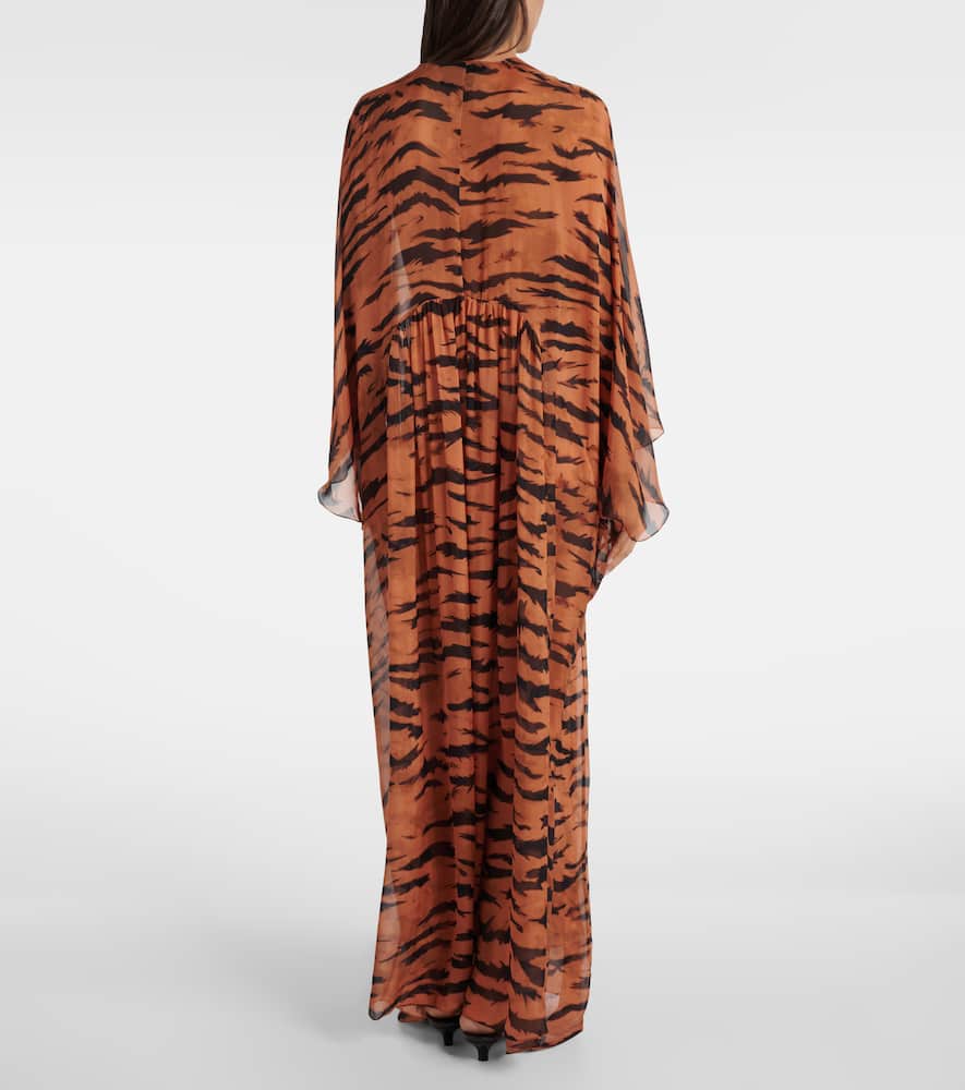 X Sabine Getty printed silk kaftan