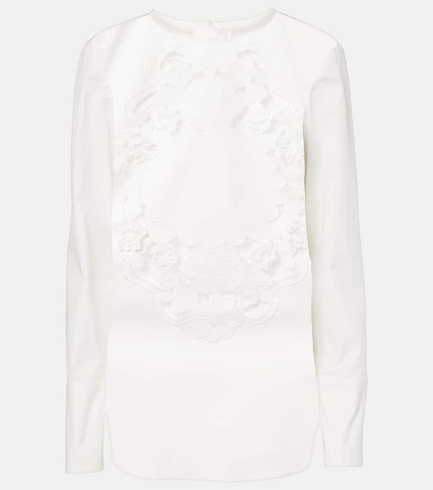 Embroidered cotton blouse