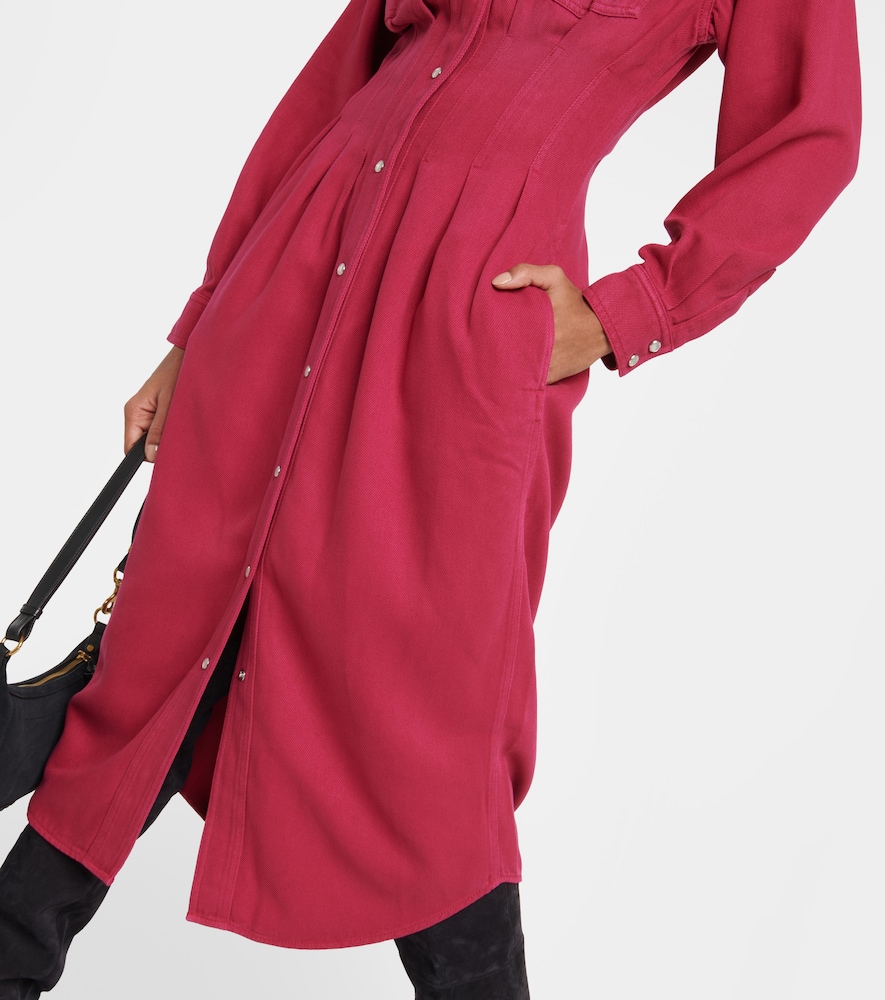 Western tencel midi dress