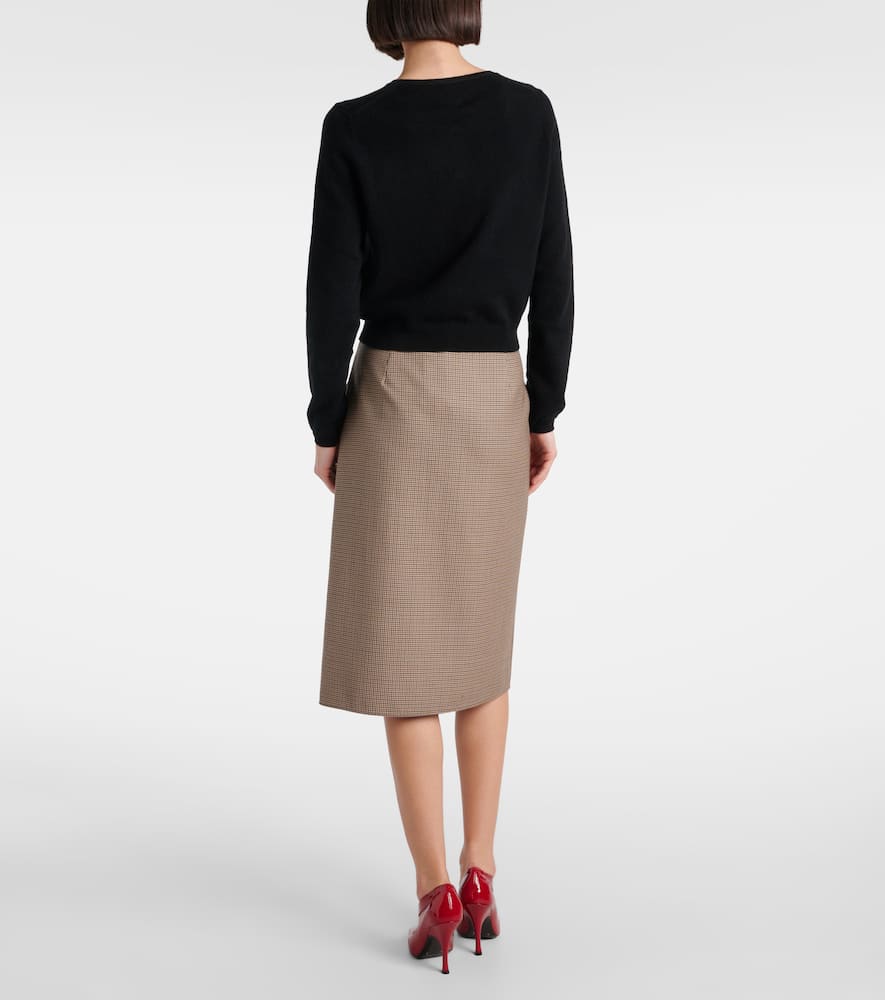 Cotton and cashmere cardigan