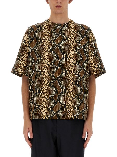 Jil Sander Python Printed Crewneck T-Shirt