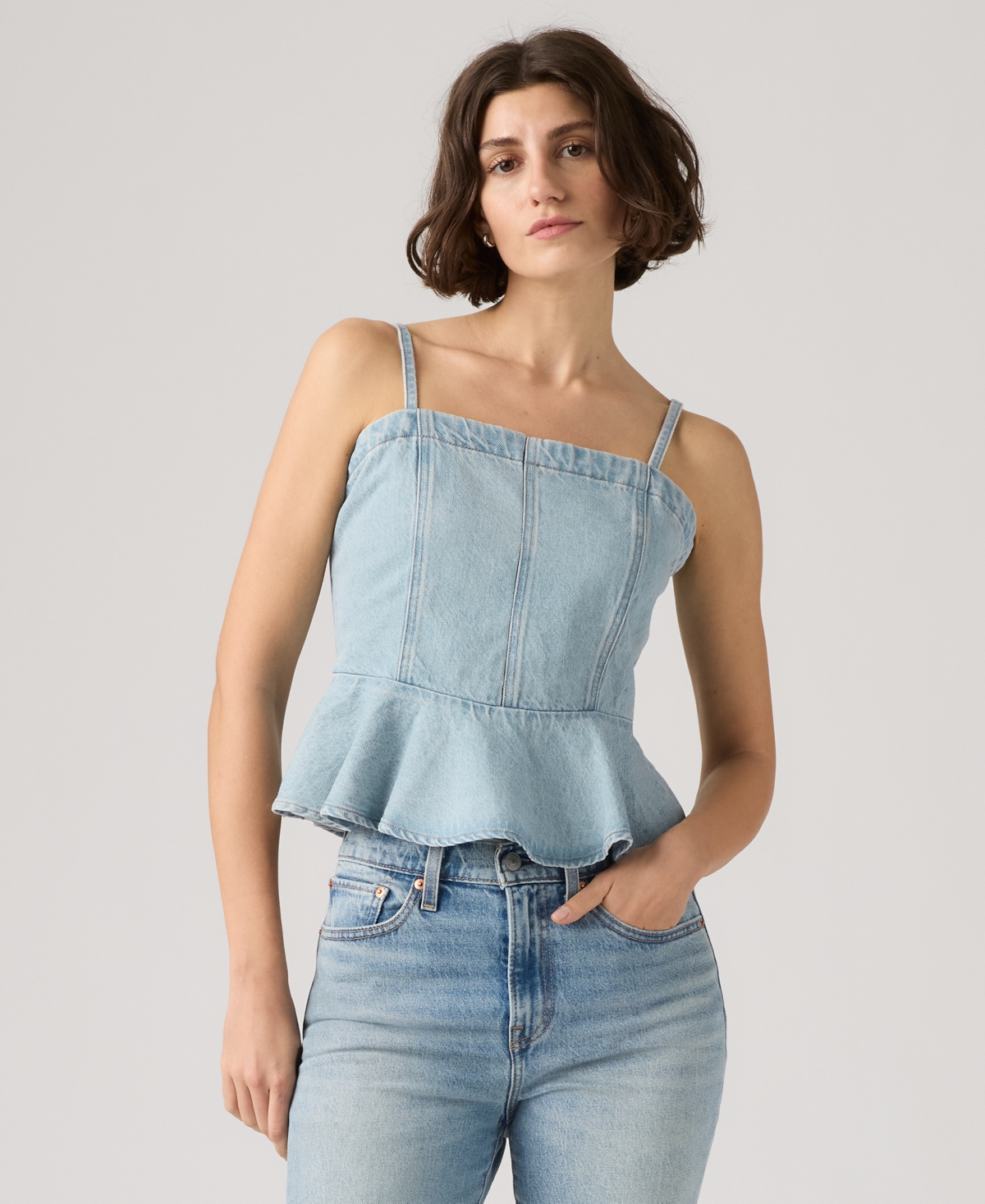Women's Anderson Sleeveless Cotton Flounce Top - Face Value Flounce