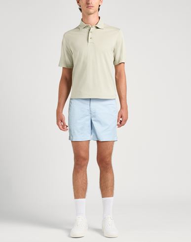Man Shorts & Bermuda Shorts Sky blue Size 30 Cotton, Elastane