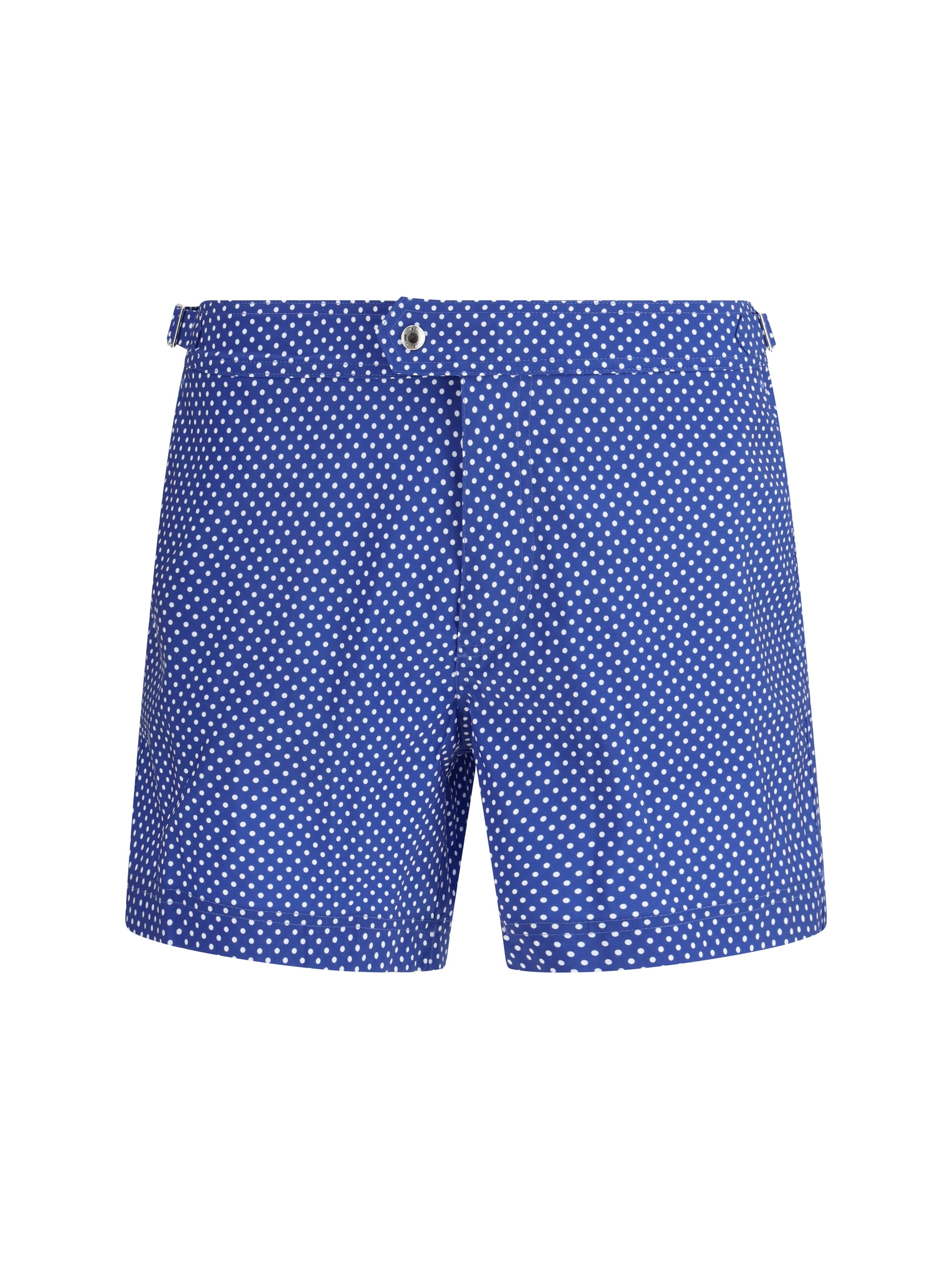 Polka Dot Swim Shorts — Blue