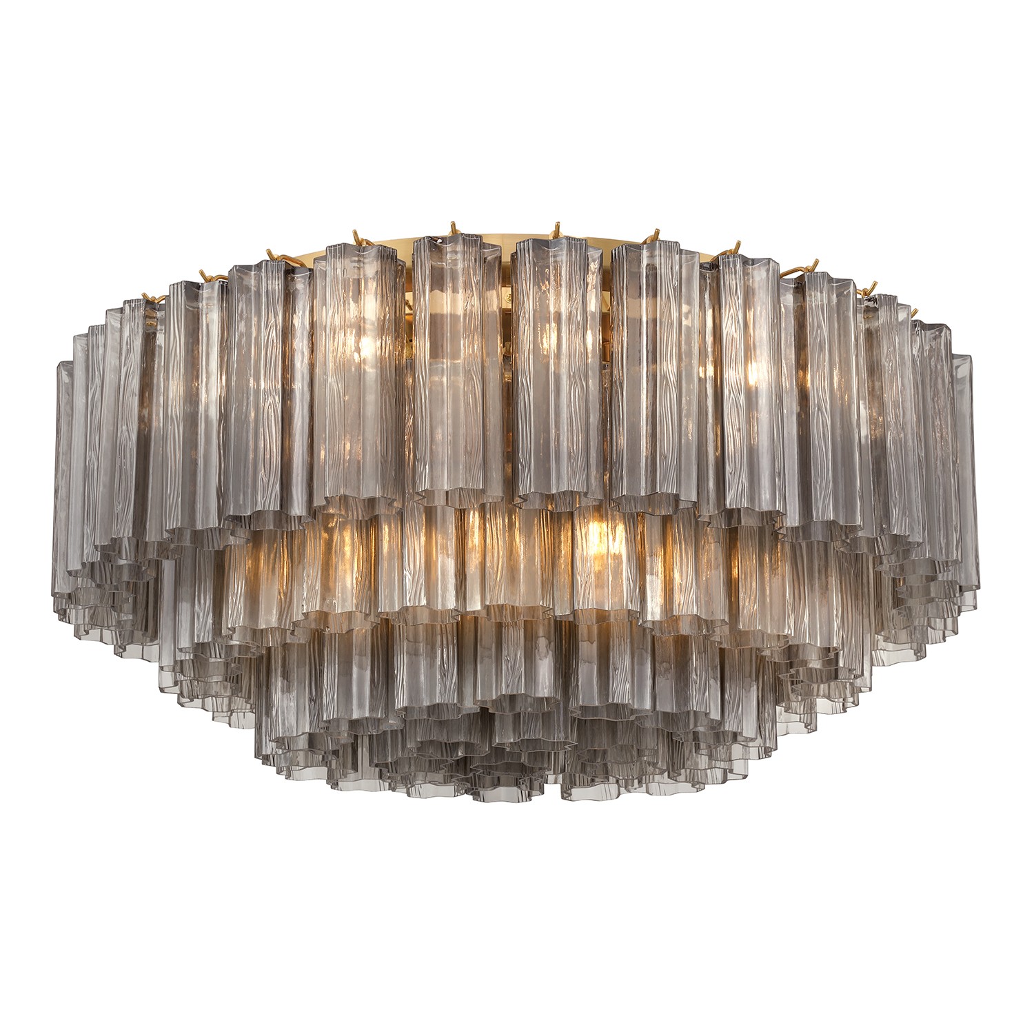 Aged Brass Flush Mount from the Addis Collection