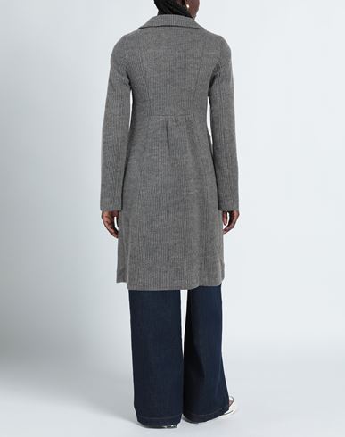 Woman Coat Grey Size 10 Wool, Acrylic