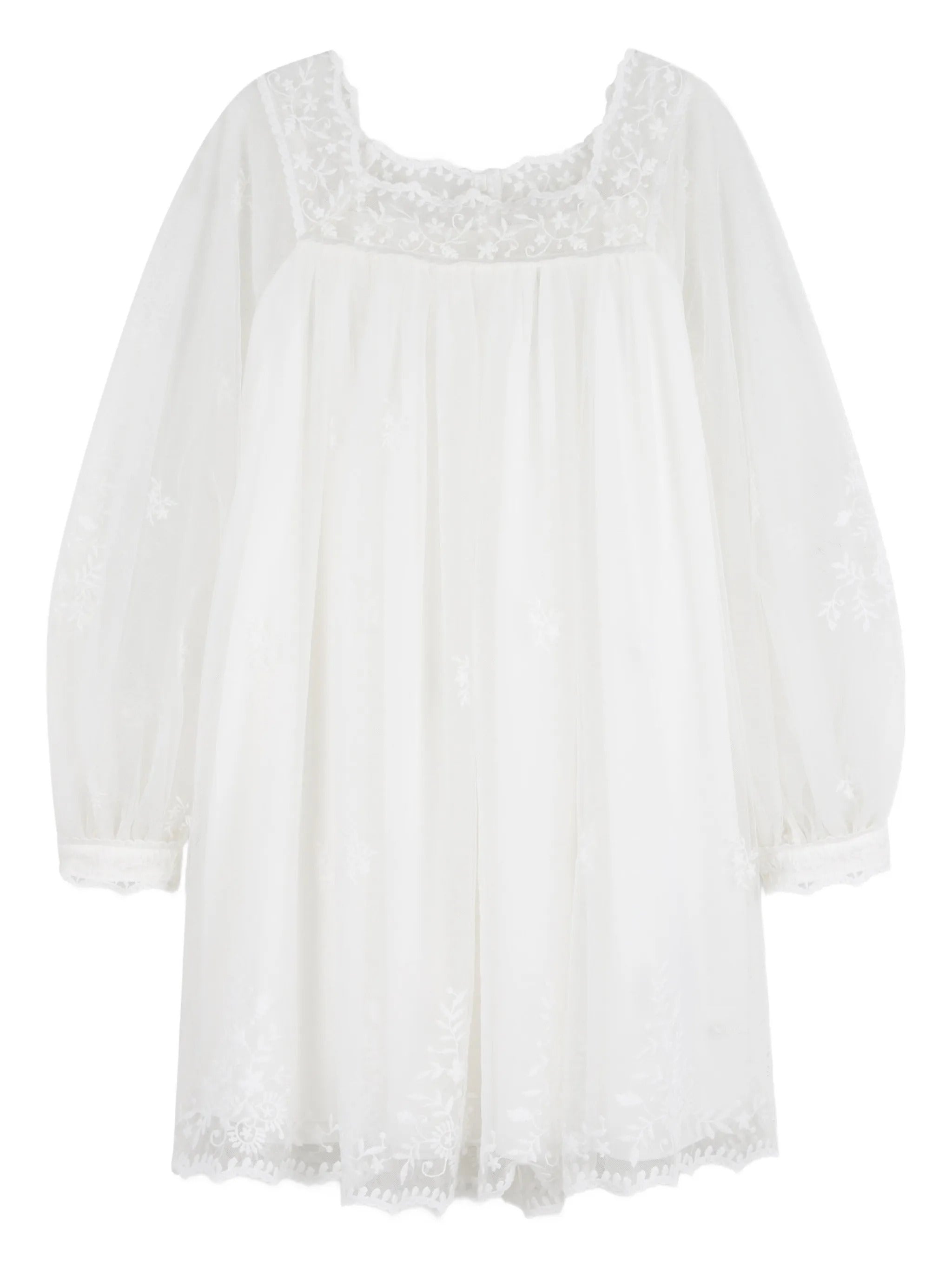 Chloé Floral Embroidered Mini Dress