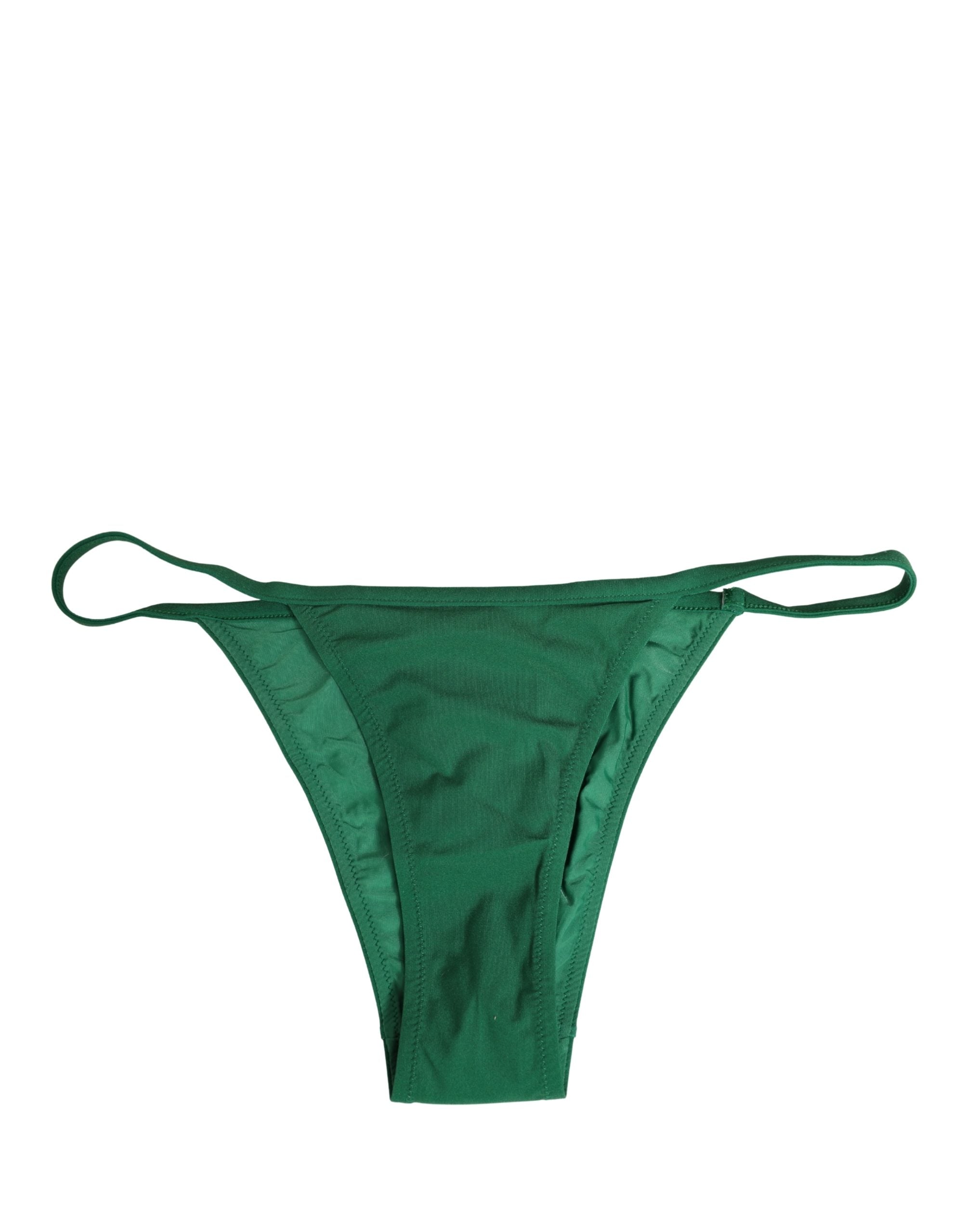 Nylon Bikini Bottom — Green