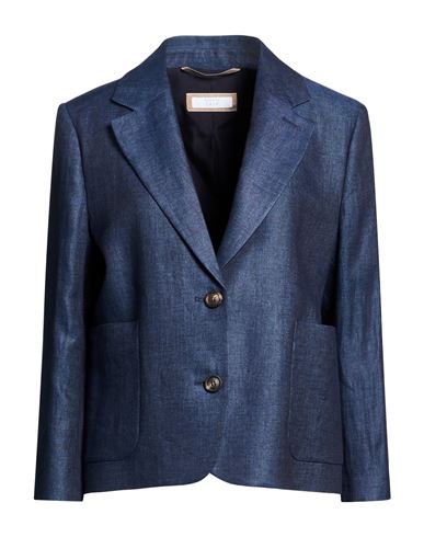 Easy Woman Blazer Navy Size 6 Linen