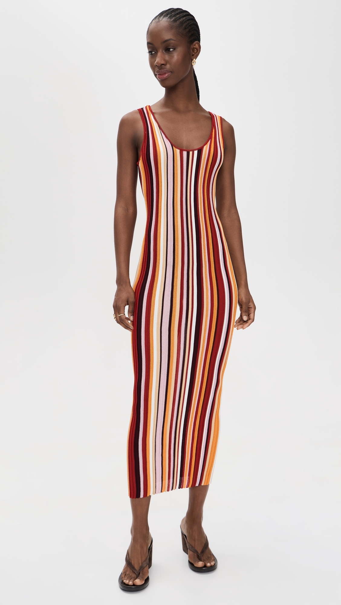 Kerry Knit Dress Rust Multi