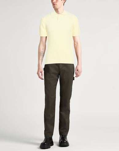 Lab Man Sweater Pastel yellow Size L Organic cotton, Polyamide