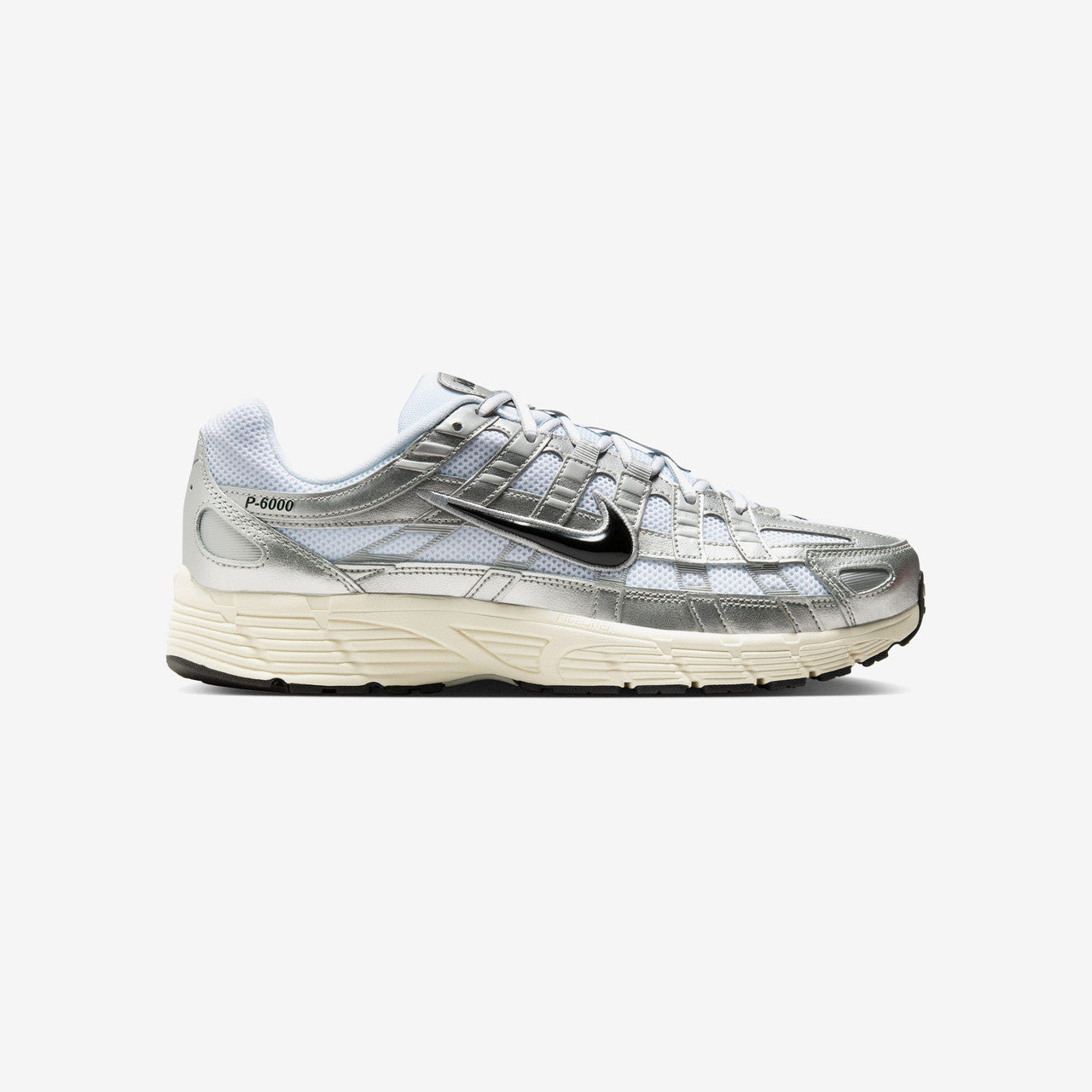 Nike P-6000 - WHITE/BLACK-METALLIC SILVER-FLT SILVER - unisex