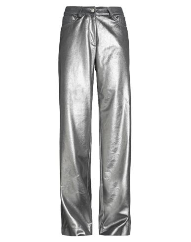 Woman Pants Gunmetal Size 4 Polyester