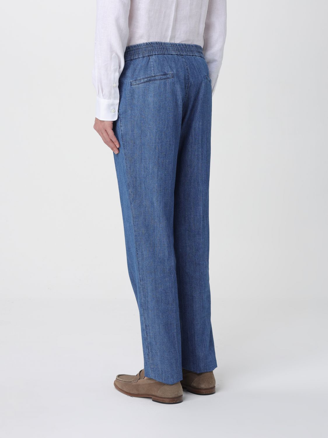 Pants Men color Blue