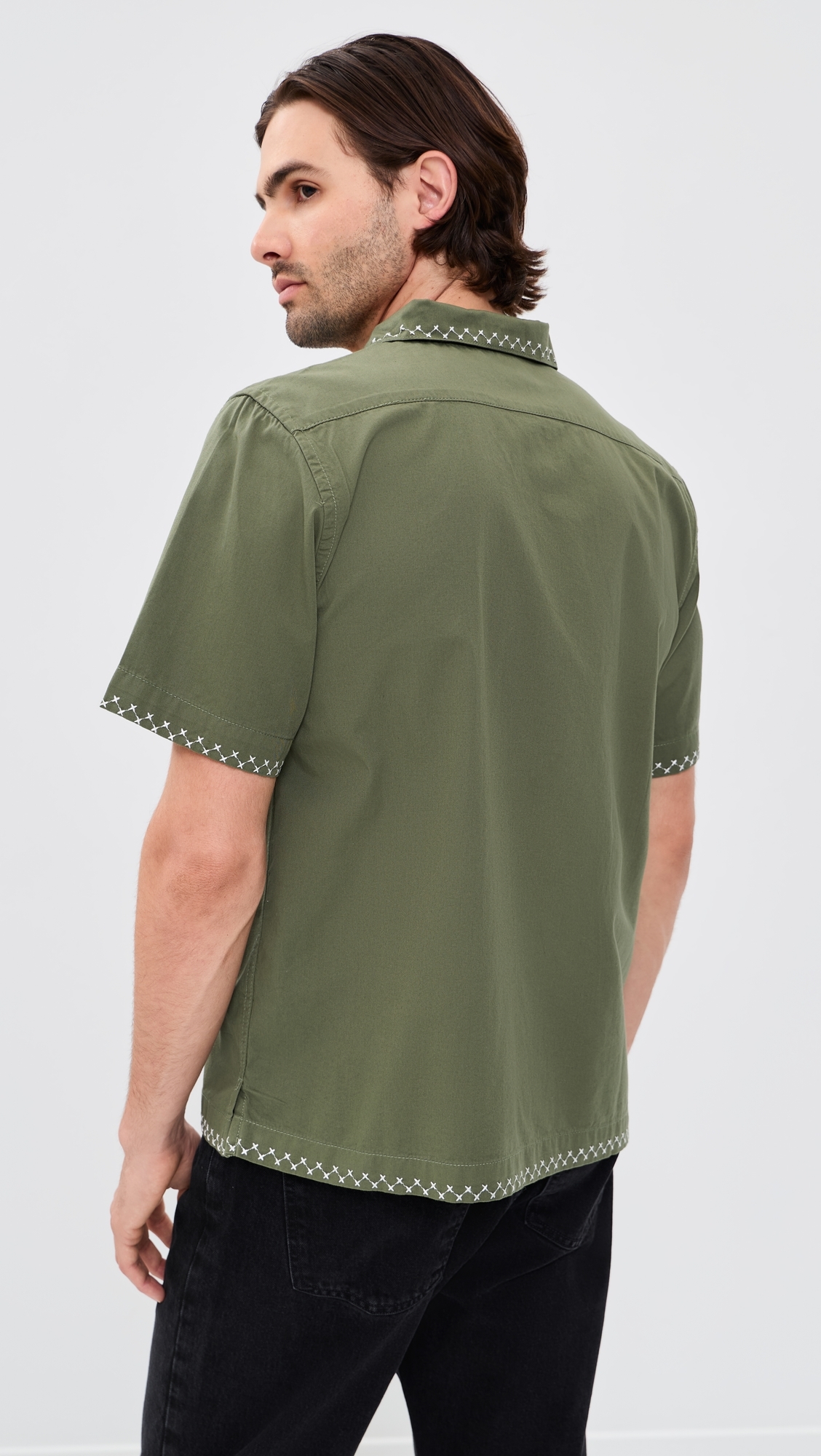 Border Shirt Olive