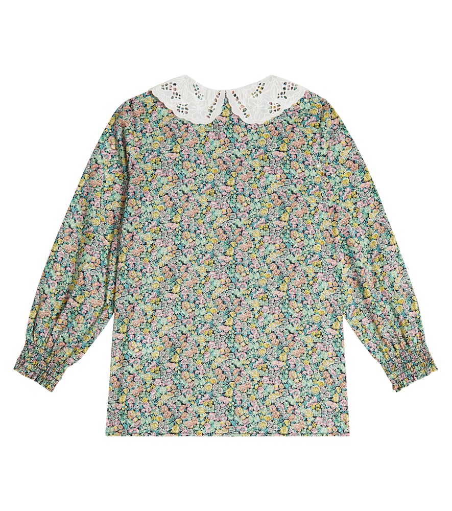Floral cotton blouse