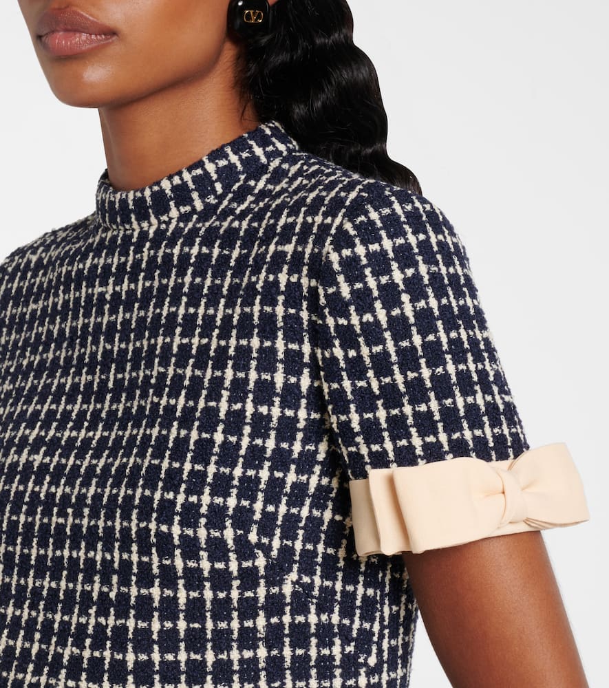 Mossi wool-blend bouclé minidress