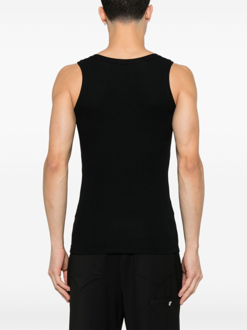 Alexander Mcqueen Men's Skull Tank Top in Black | Size Large | 815098QXAA91000