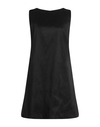 Rossopuro Woman Mini dress Black Size L Polyester, Nylon, Elastane