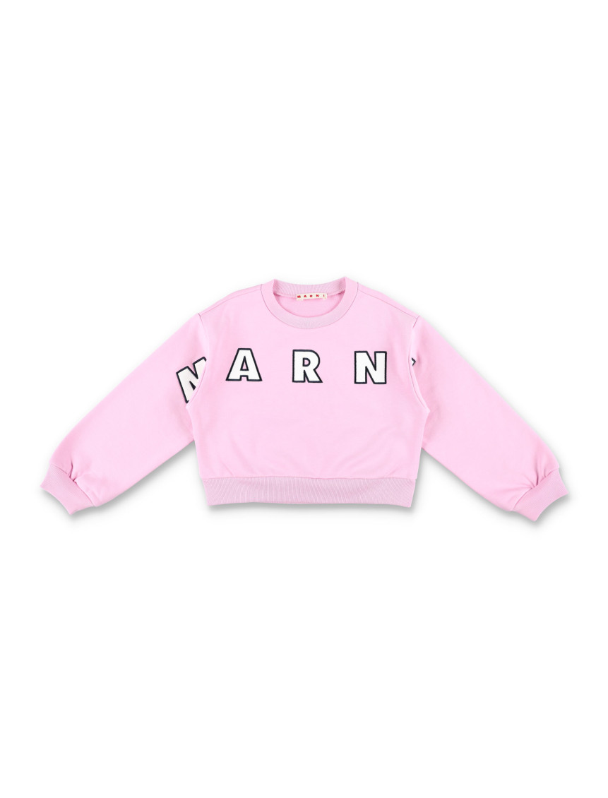 Girls Pink Logo Sweatshirt