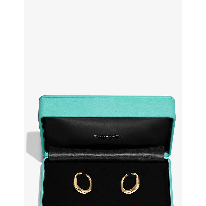 Womens Yellow Gold Lock 18ct Yellow-gold Earrings 