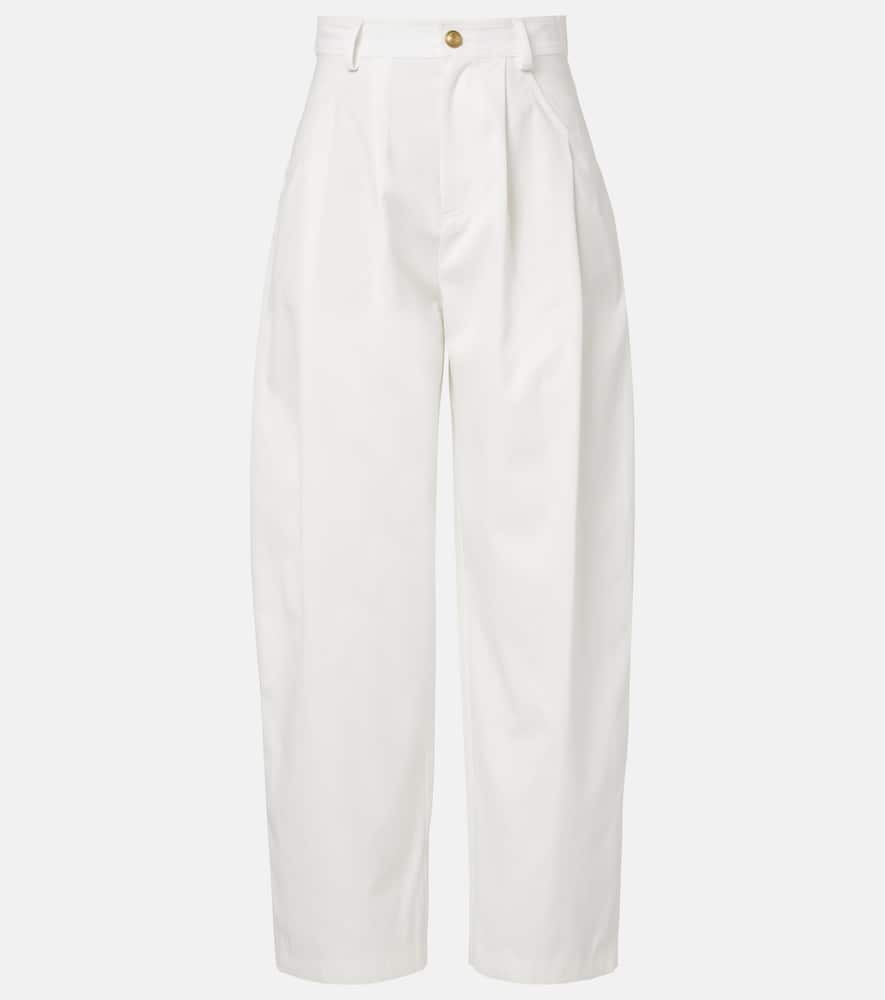 Cotton wide-leg pants