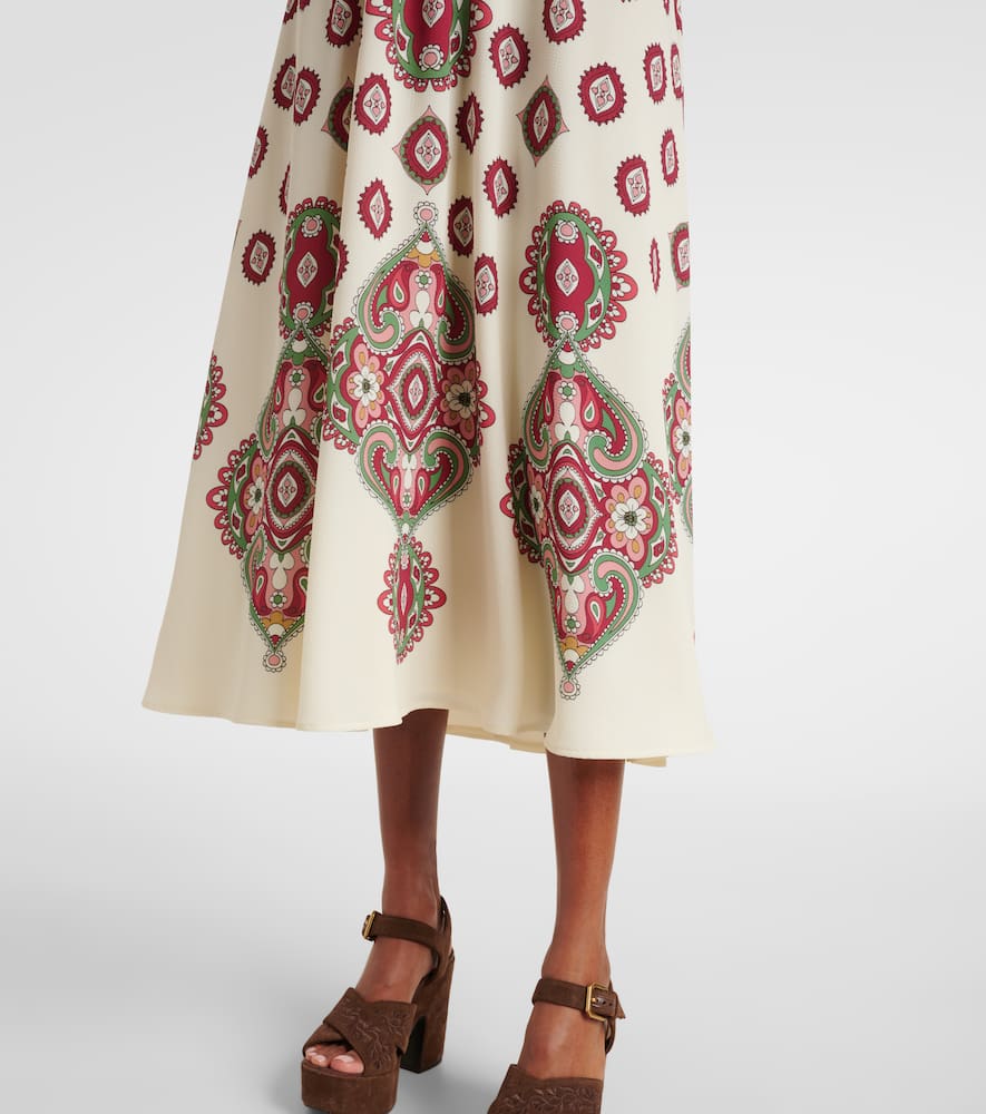 Paisley midi dress