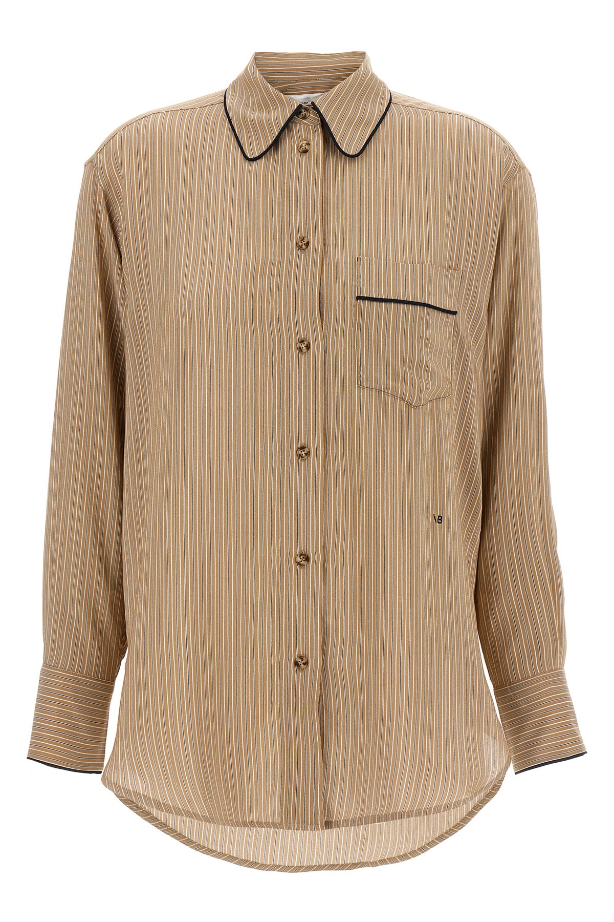'Piping Detail Pyjama' Shirt