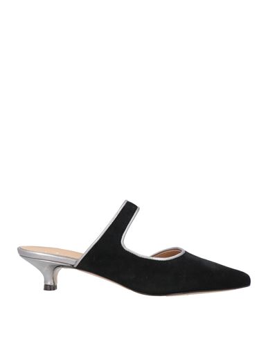 Woman Mules & Clogs Black Size 10 Leather