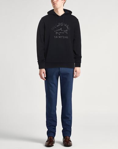 Man Sweatshirt Midnight blue Size L Cotton