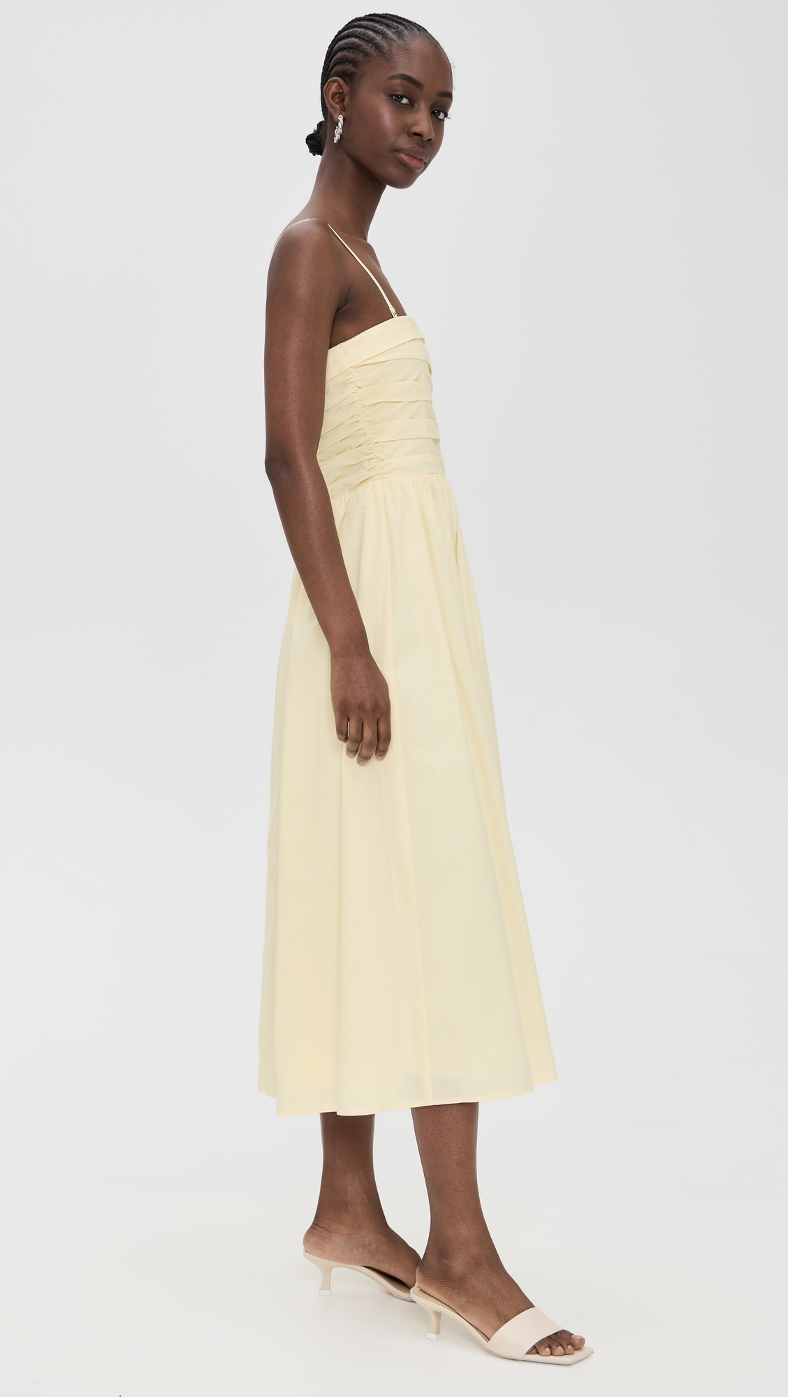 WAYF Sammie Convertible Dress Straw Yellow