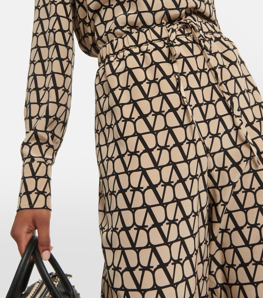 Toile Iconographe silk wide-leg pants