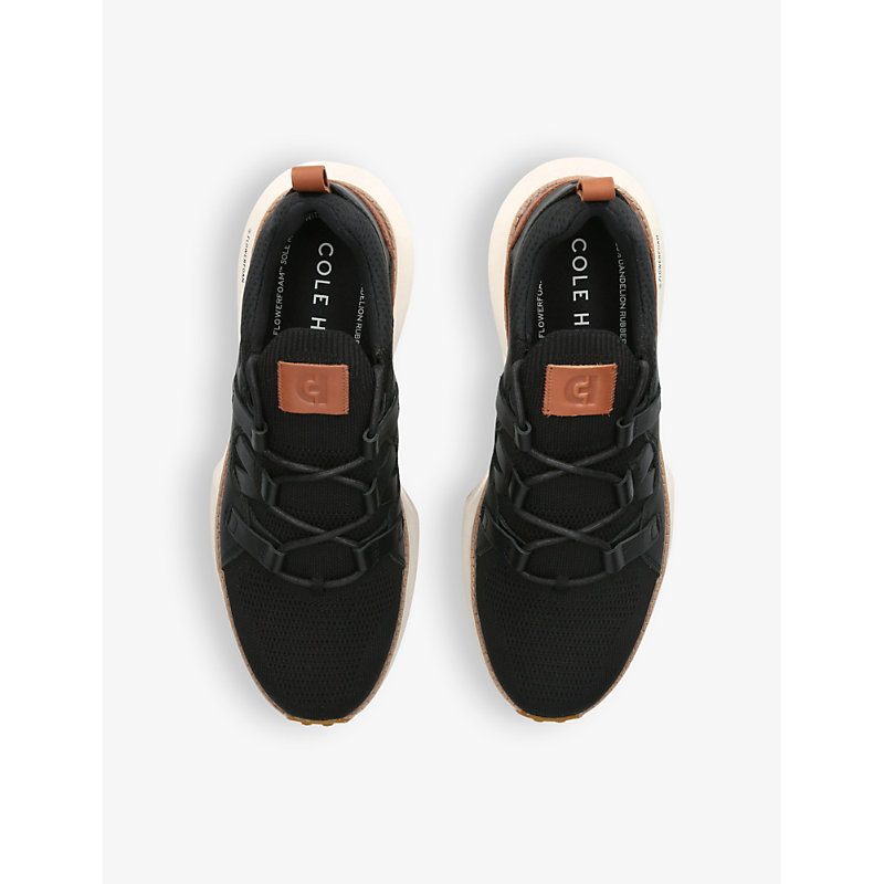 Mens Black GrandPrø Stitchlite II Panelled Woven Mid-top Trainers 7